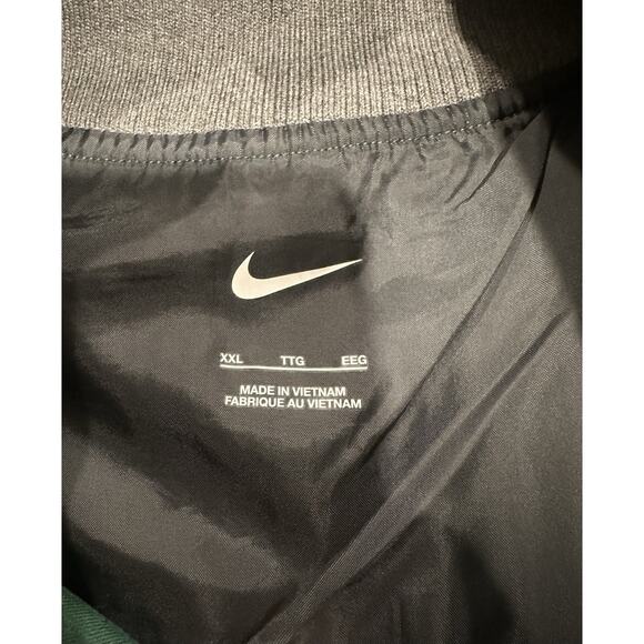 $230 Nike Team Green Letterman Jacket Full-Snap Men's Size XXL DJ5971-341 - Picture 6 of 11